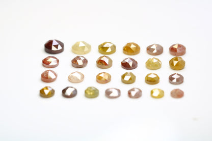 Natural Salt and Pepper Diamonds | Round Cut Mixed Shape Loose Earth-Mined Gems for Earring Pairs & Wedding Rings