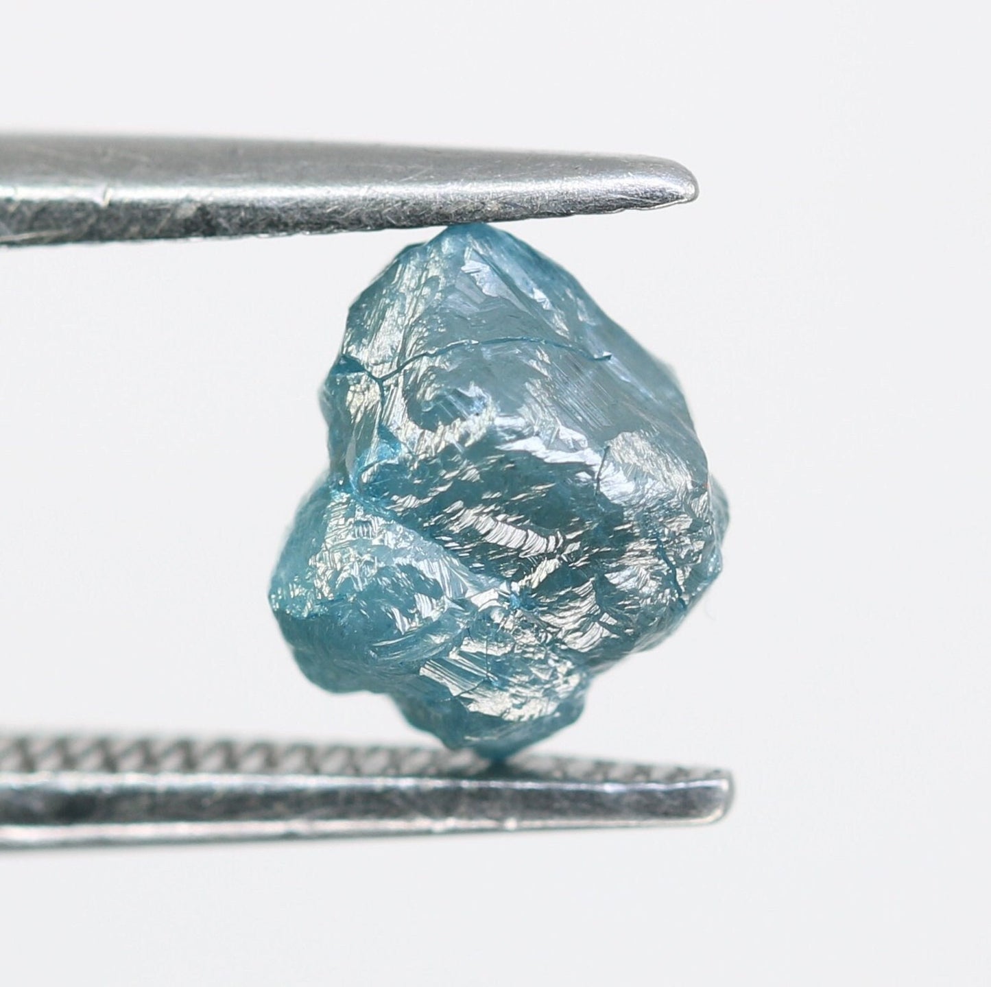1.27 CT blue raw rough diamond natural uncut diamond loose diamonds for her antique wedding ring gifts for mom salt and pepper