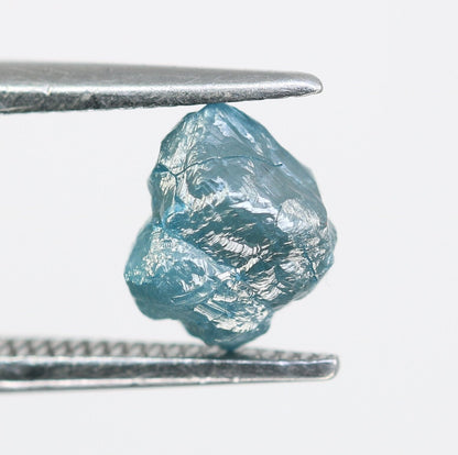 1.27 CT blue raw rough diamond natural uncut diamond loose diamonds for her antique wedding ring gifts for mom salt and pepper
