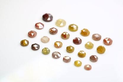 Natural Salt and Pepper Diamonds | Round Cut Mixed Shape Loose Earth-Mined Gems for Earring Pairs & Wedding Rings