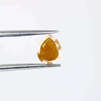 Loose Pear Yellow Galaxy Diamond 1.45 Carats for Custom Gold Ring - Unique Galaxy Diamond Jewelry