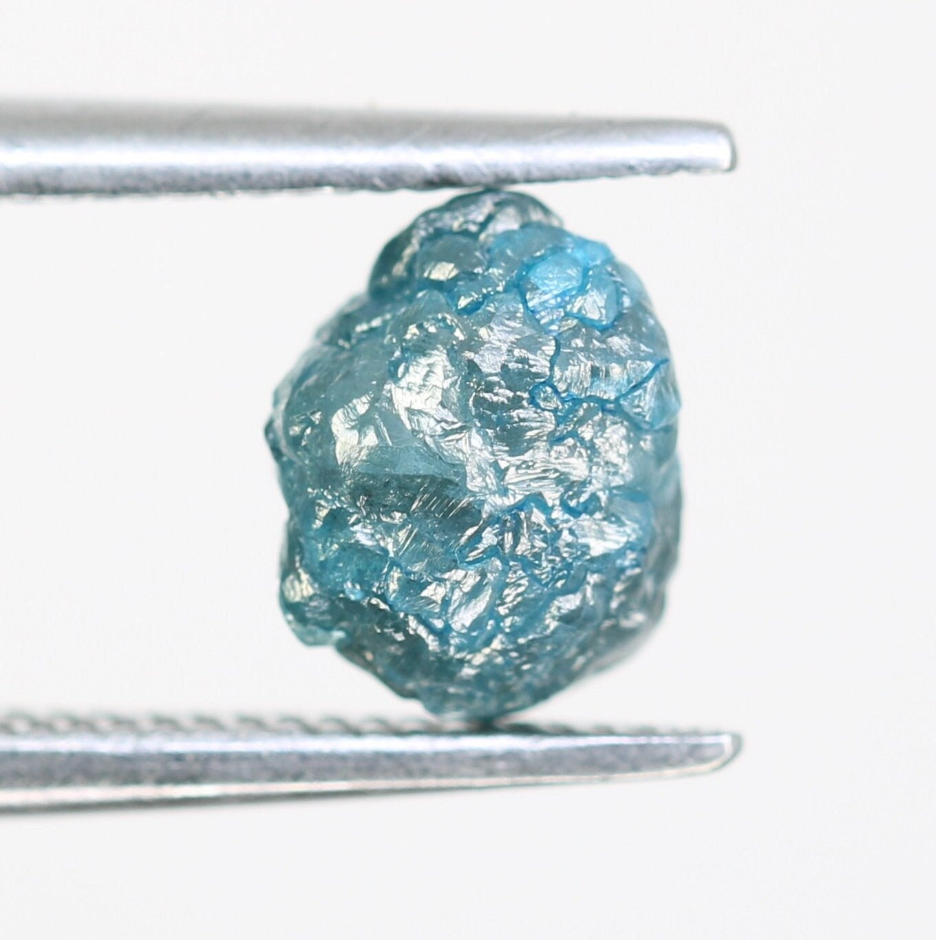 1.40 CT blue raw rough diamond natural uncut diamond loose diamonds for her antique wedding ring gifts for mom salt and pepper