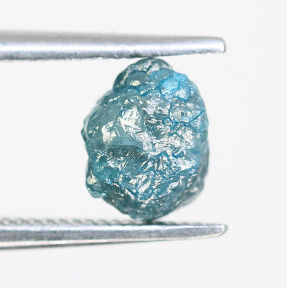 1.40 CT blue raw rough diamond natural uncut diamond loose diamonds for her antique wedding ring gifts for mom salt and pepper