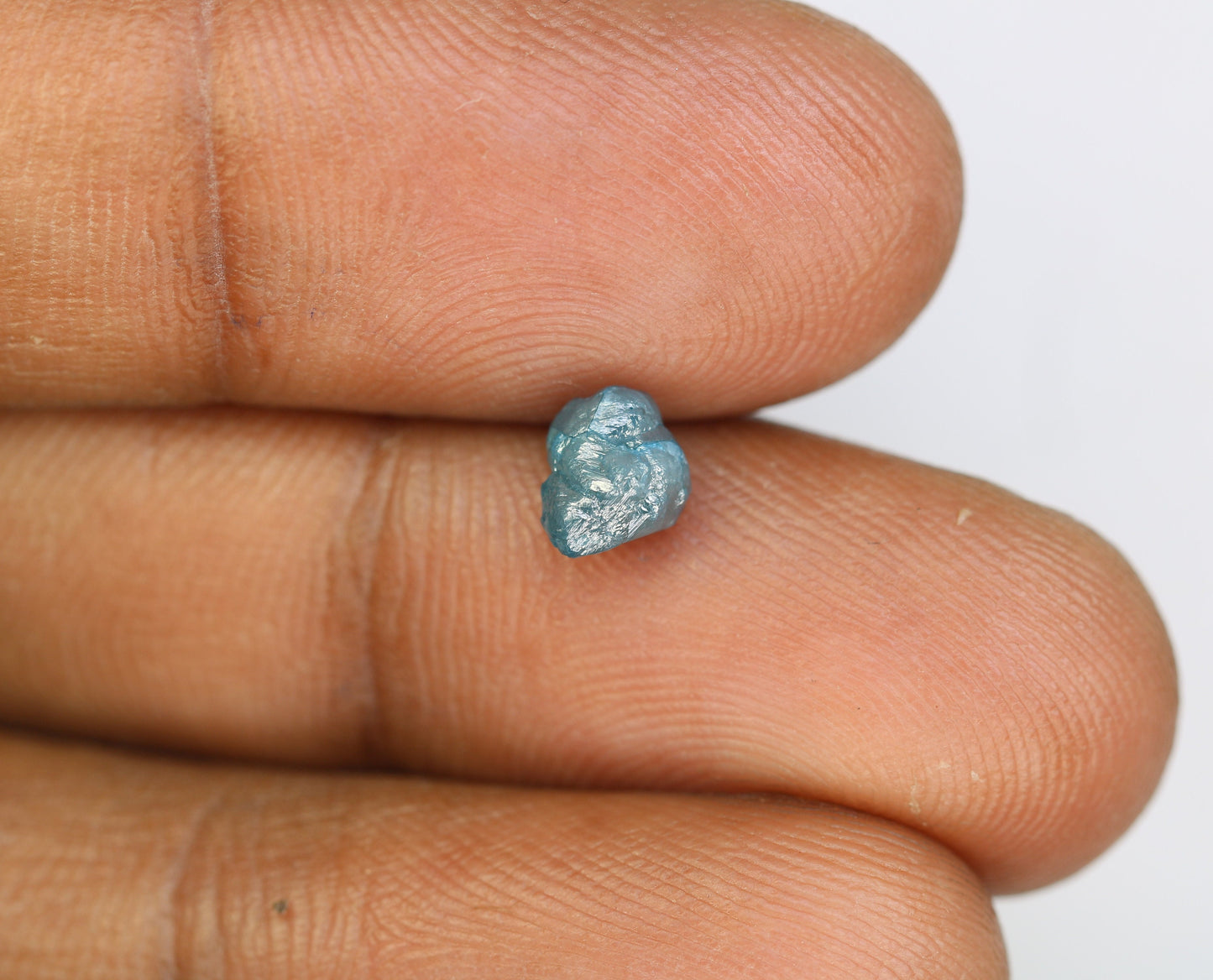 1.27 CT blue raw rough diamond natural uncut diamond loose diamonds for her antique wedding ring gifts for mom salt and pepper