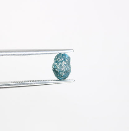 1.40 CT blue raw rough diamond natural uncut diamond loose diamonds for her antique wedding ring gifts for mom salt and pepper