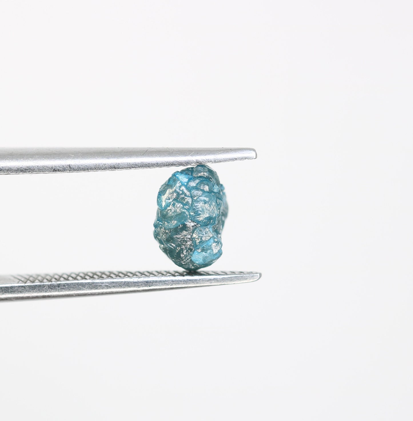 1.40 CT blue raw rough diamond natural uncut diamond loose diamonds for her antique wedding ring gifts for mom salt and pepper