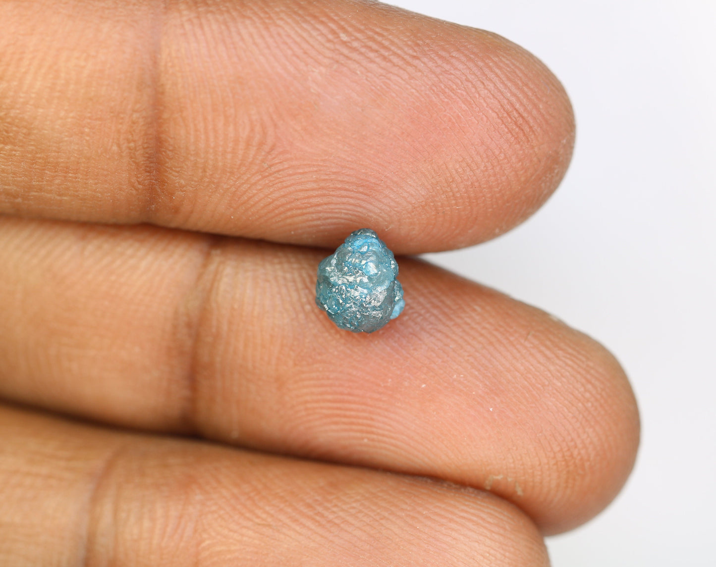 1.40 CT blue raw rough diamond natural uncut diamond loose diamonds for her antique wedding ring gifts for mom salt and pepper
