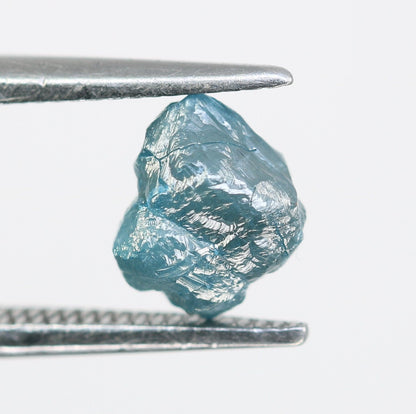 1.27 CT blue raw rough diamond natural uncut diamond loose diamonds for her antique wedding ring gifts for mom salt and pepper