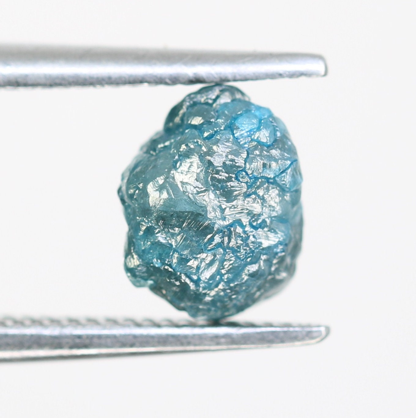 1.40 CT blue raw rough diamond natural uncut diamond loose diamonds for her antique wedding ring gifts for mom salt and pepper