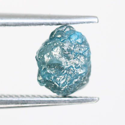 1.40 CT blue raw rough diamond natural uncut diamond loose diamonds for her antique wedding ring gifts for mom salt and pepper