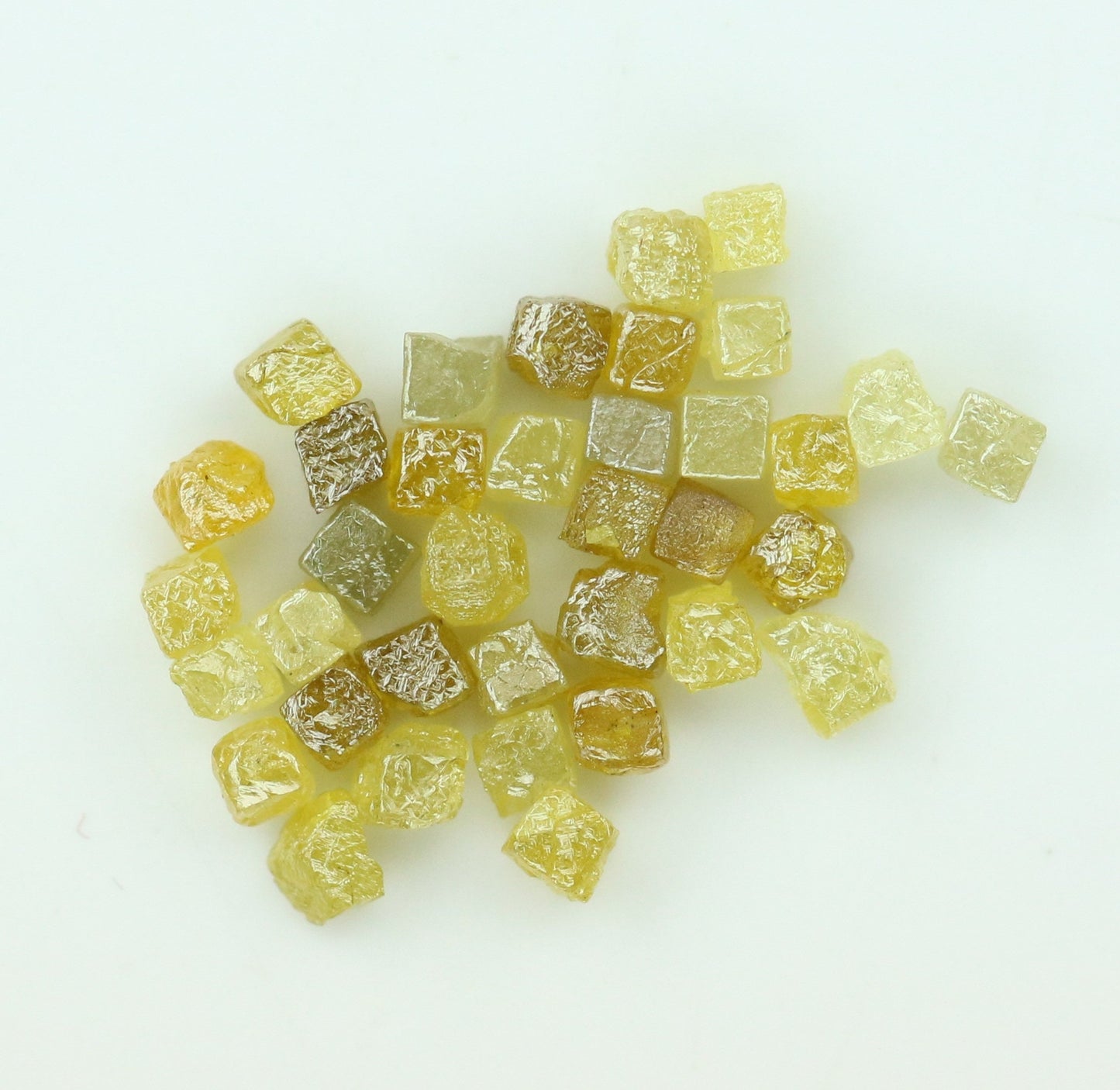 yellow cube raw rough diamond natural uncut diamond loose diamonds for her antique wedding ring gifts for mom salt and pepper