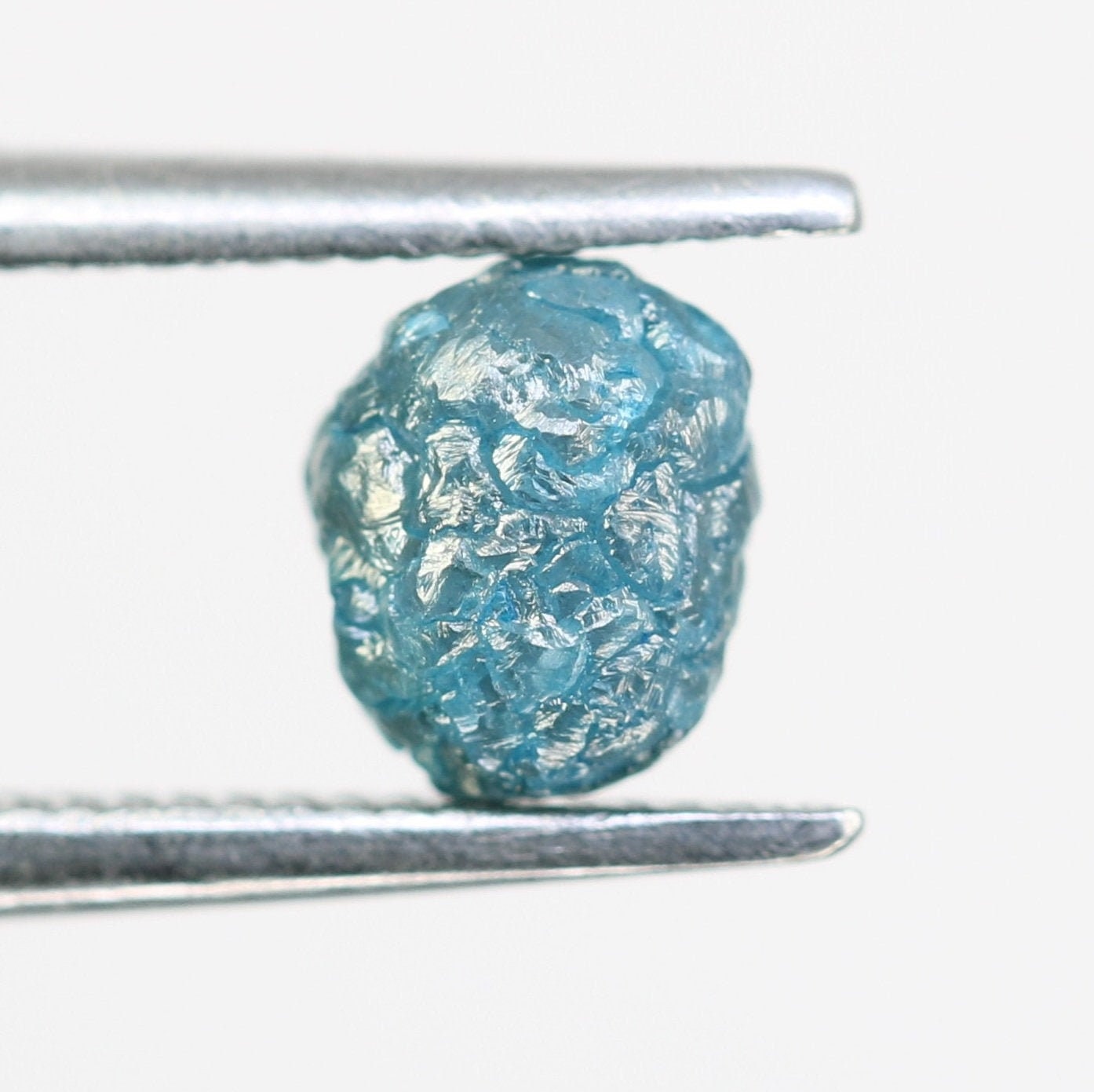 0.90 CT blue raw rough diamond natural uncut diamond loose diamonds for her antique wedding ring gifts for mom salt and pepper