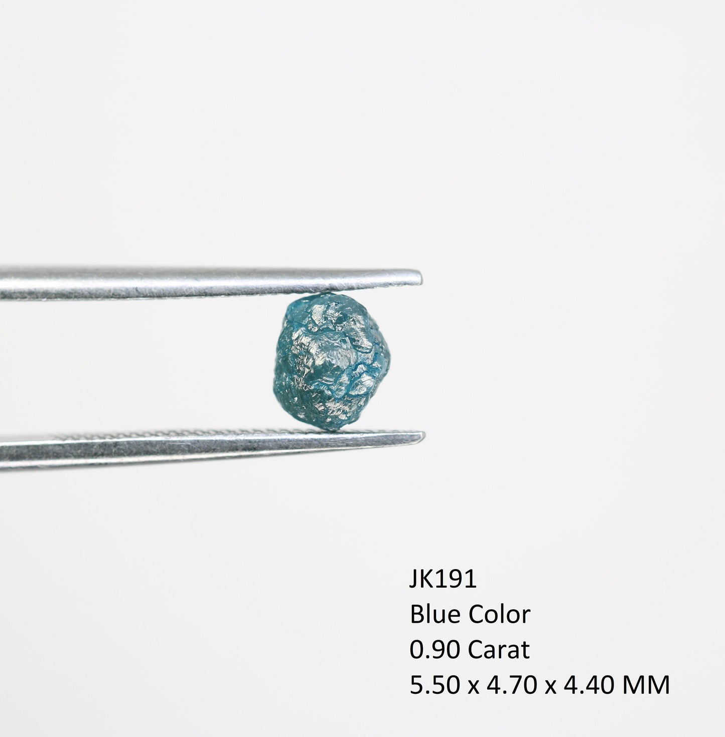 0.90 CT blue raw rough diamond natural uncut diamond loose diamonds for her antique wedding ring gifts for mom salt and pepper