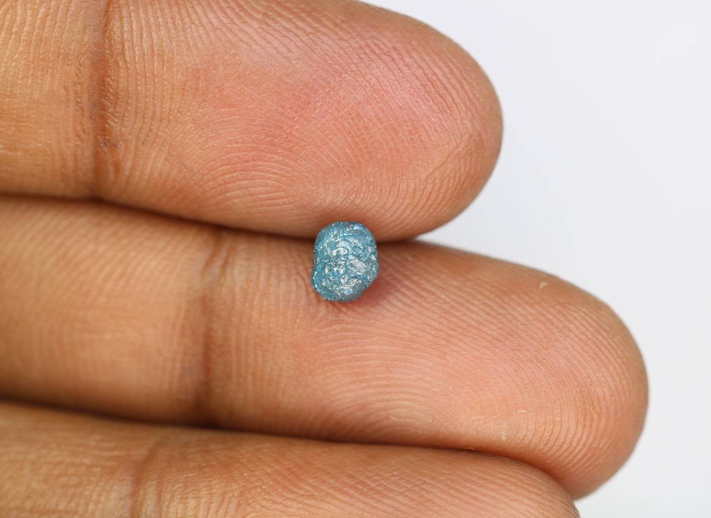 0.90 CT blue raw rough diamond natural uncut diamond loose diamonds for her antique wedding ring gifts for mom salt and pepper