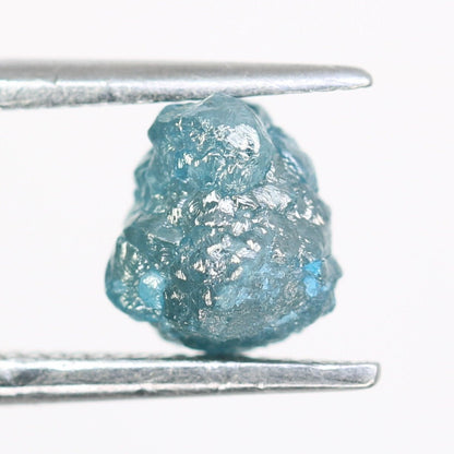 1.29 CT blue raw rough diamond natural uncut diamond loose diamonds for her antique wedding ring gifts for mom salt and pepper