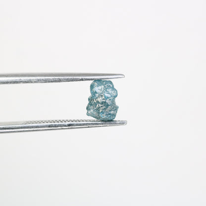 1.29 CT blue raw rough diamond natural uncut diamond loose diamonds for her antique wedding ring gifts for mom salt and pepper