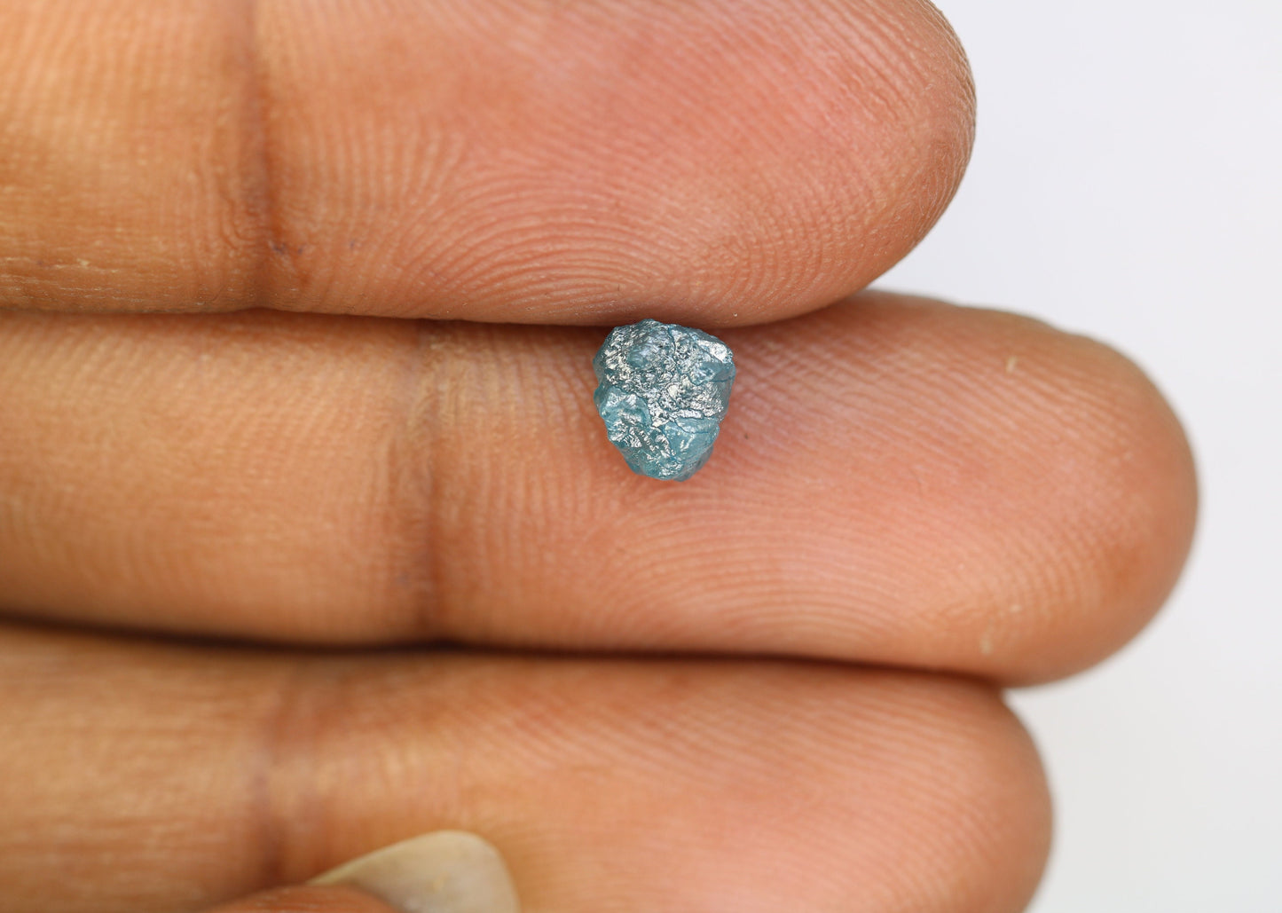 1.29 CT blue raw rough diamond natural uncut diamond loose diamonds for her antique wedding ring gifts for mom salt and pepper