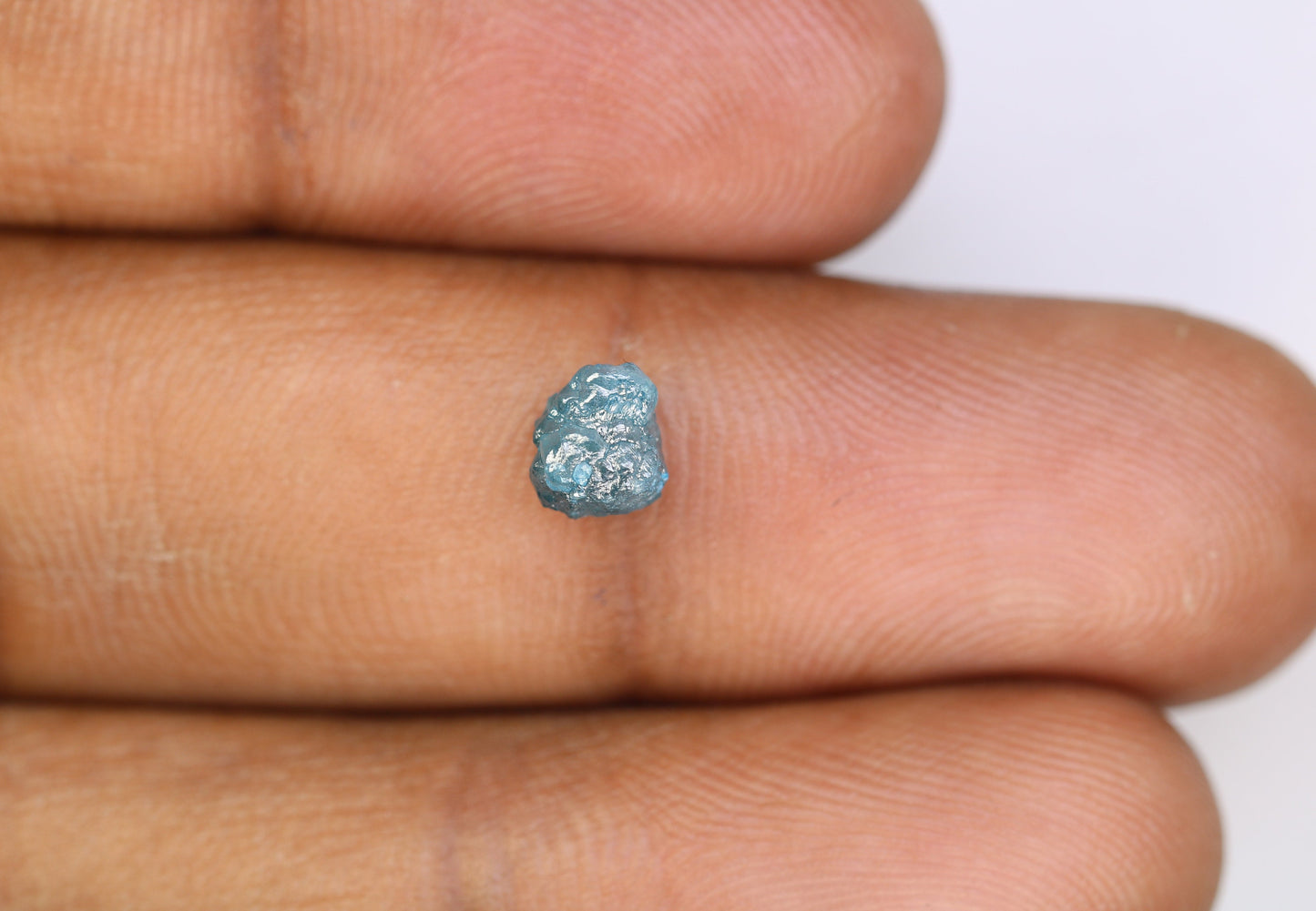 1.29 CT blue raw rough diamond natural uncut diamond loose diamonds for her antique wedding ring gifts for mom salt and pepper