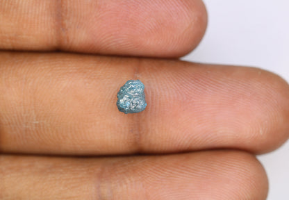 1.29 CT blue raw rough diamond natural uncut diamond loose diamonds for her antique wedding ring gifts for mom salt and pepper