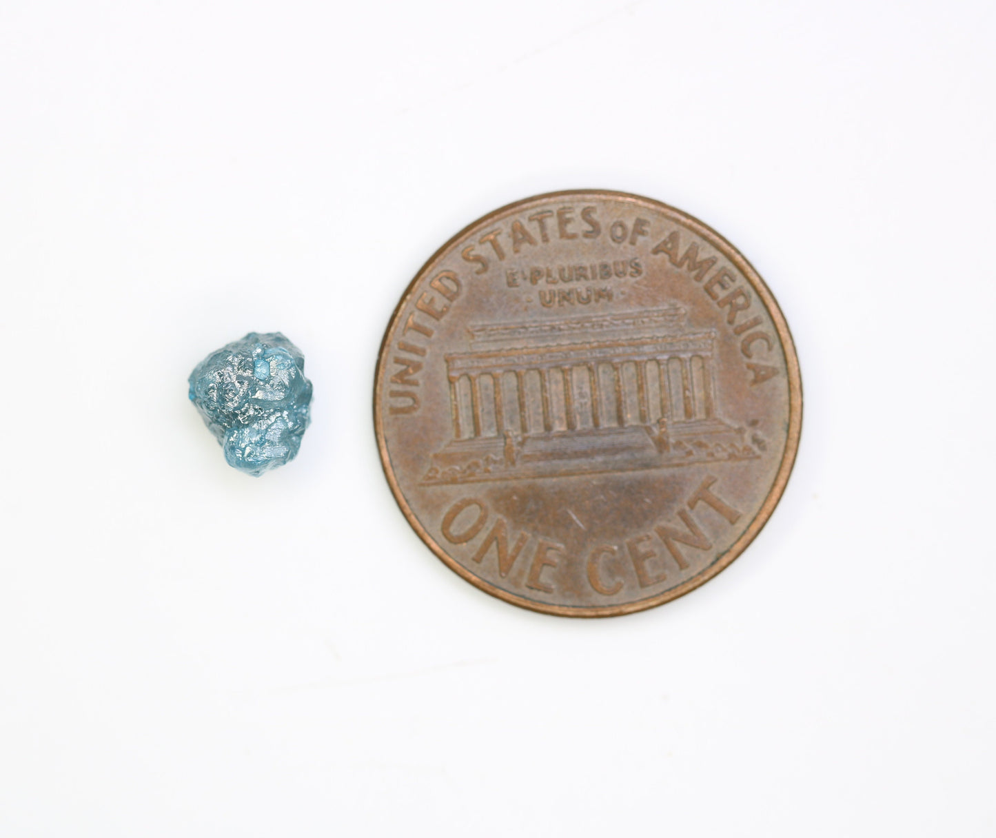 1.29 CT blue raw rough diamond natural uncut diamond loose diamonds for her antique wedding ring gifts for mom salt and pepper