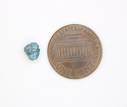 1.29 CT blue raw rough diamond natural uncut diamond loose diamonds for her antique wedding ring gifts for mom salt and pepper