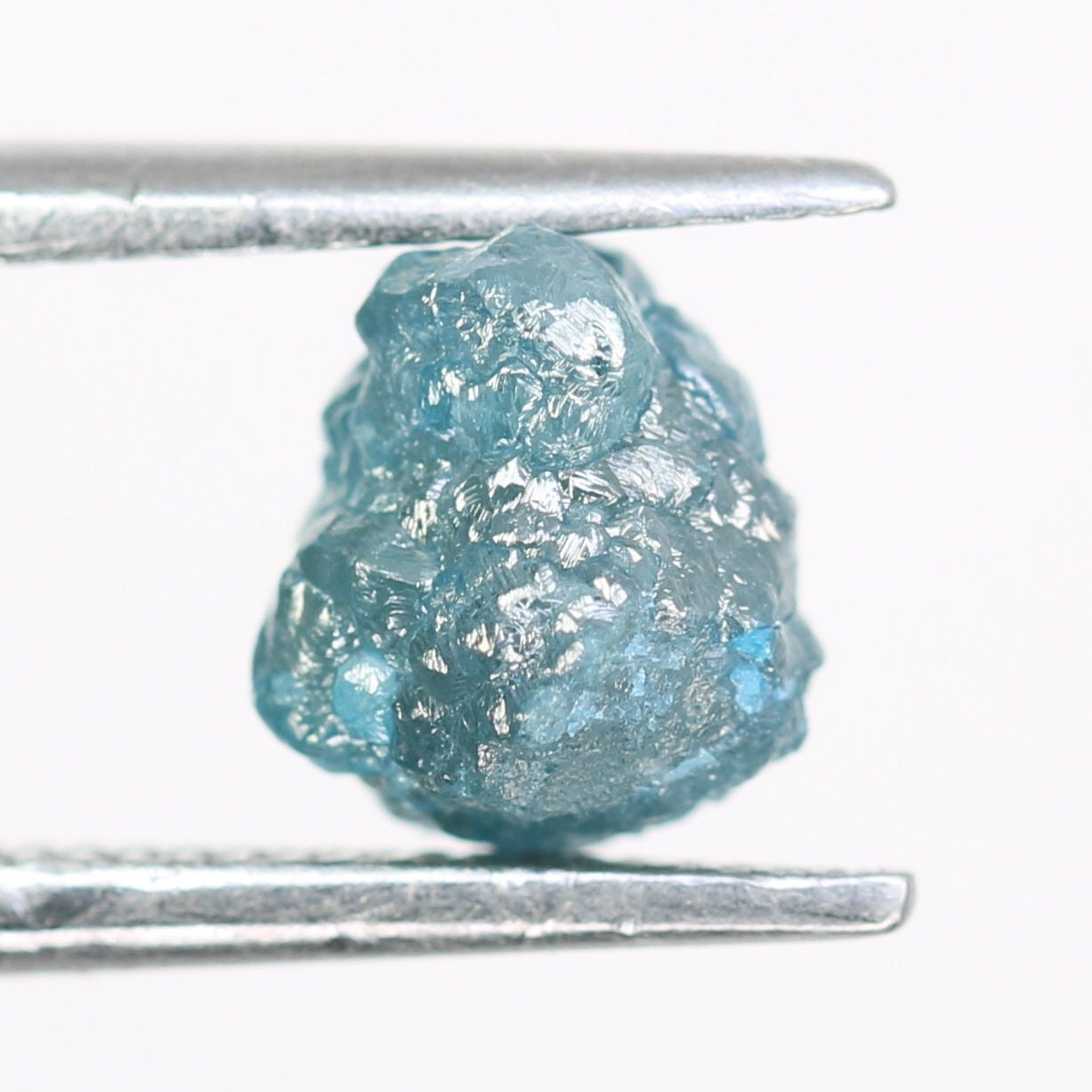1.29 CT blue raw rough diamond natural uncut diamond loose diamonds for her antique wedding ring gifts for mom salt and pepper