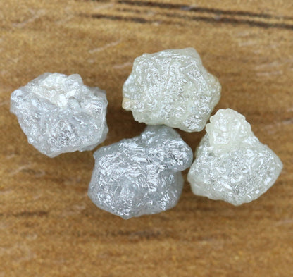 3.47 CT raw rough diamond natural uncut diamond loose diamonds for her antique wedding ring gifts for mom salt and pepper