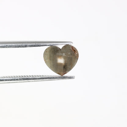 0.89 CT Heart Cut Salt and Pepper Real Diamond For Wedding/Engagement RingFor Gold Ring Diamonds