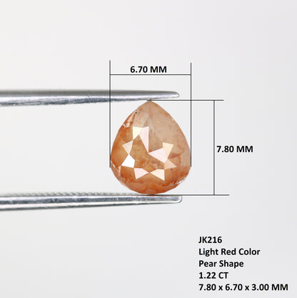 1.22 CT Pear Cut Peach Natural Loose Diamond | Engagement Ring | Proposal Gift | Birthday, Anniversary, or Retirement Gift