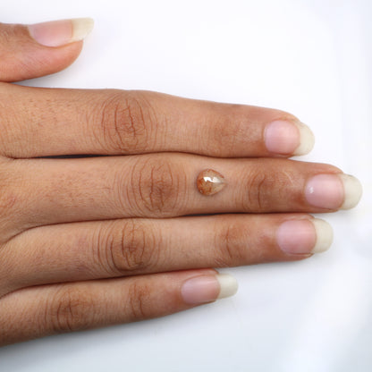 1.22 CT Pear Cut Peach Natural Loose Diamond | Engagement Ring | Proposal Gift | Birthday, Anniversary, or Retirement Gift