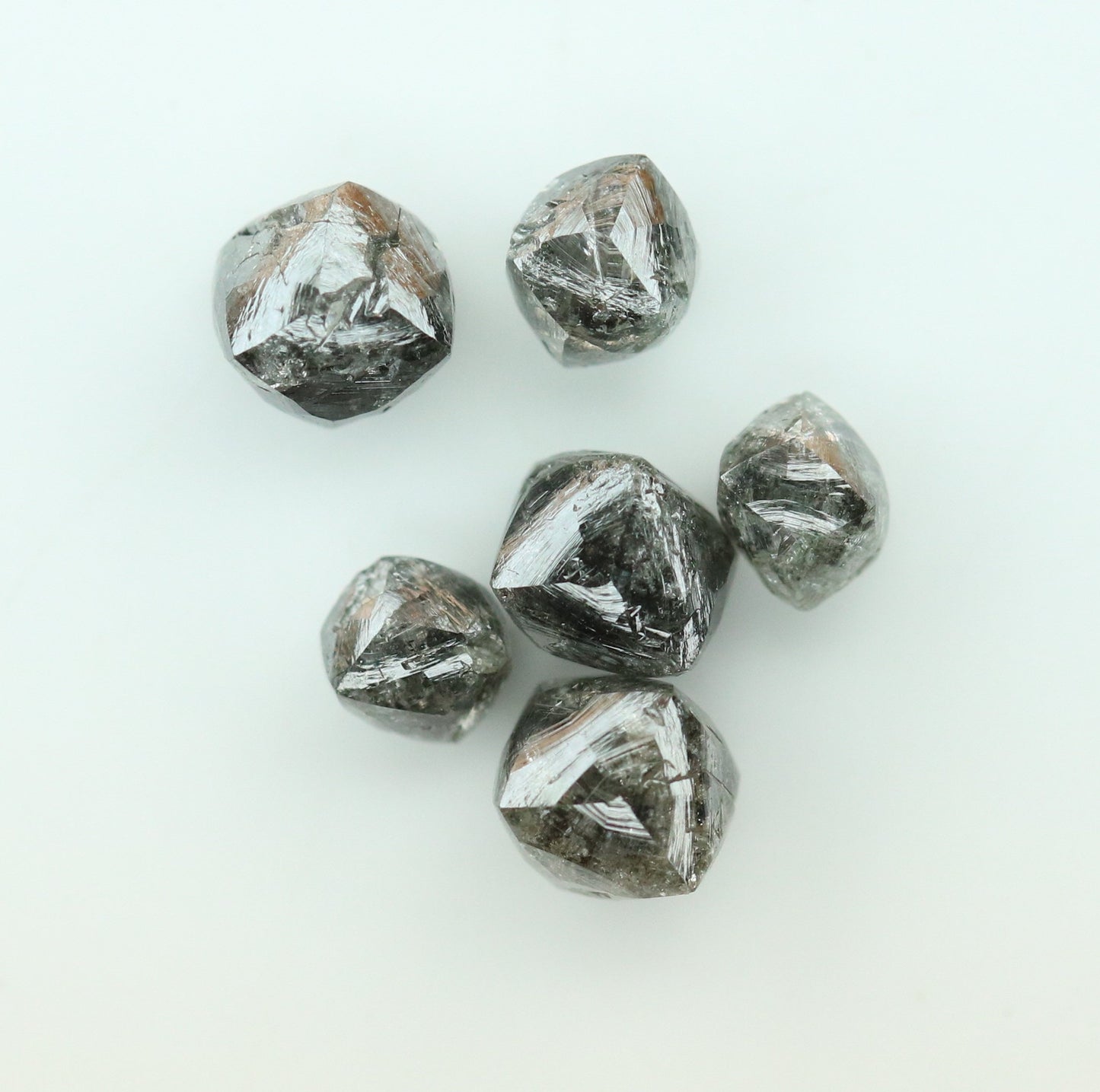 2.61 CT black raw rough diamond natural uncut diamond loose diamonds for her antique wedding ring gifts for mom salt and pepper