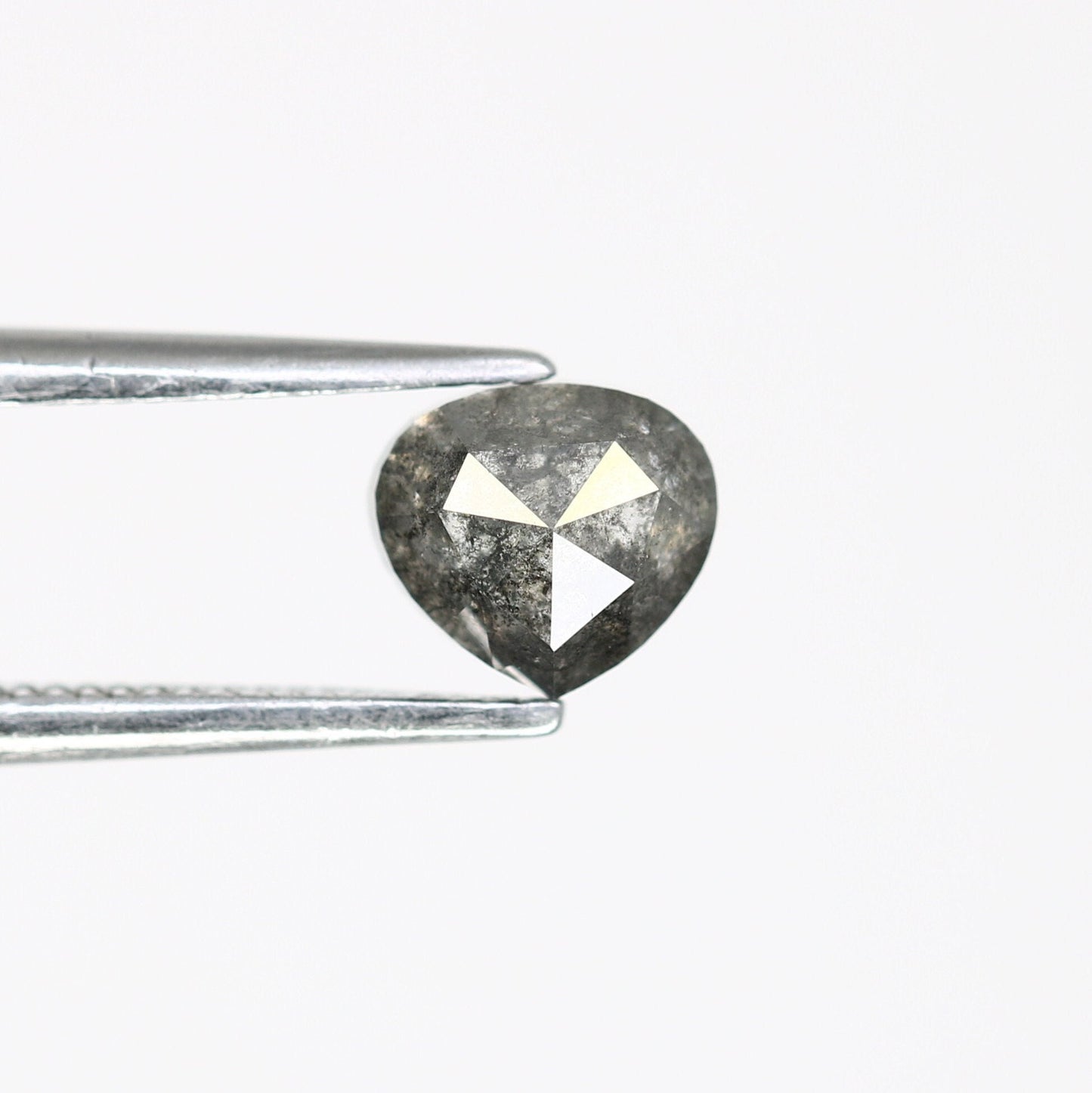 0.90 CT Heart Shape Salt And Pepper Natural Diamond For Wedding Ring | Engagement Ring | Gift For Girl Friend | Gift For WifeFor Gold Ring