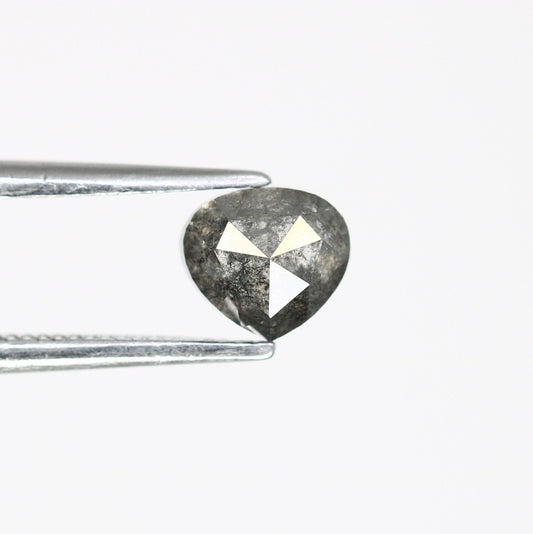 0.90 CT Heart Shape Salt And Pepper Natural Diamond For Wedding Ring | Engagement Ring | Gift For Girl Friend | Gift For WifeFor Gold Ring