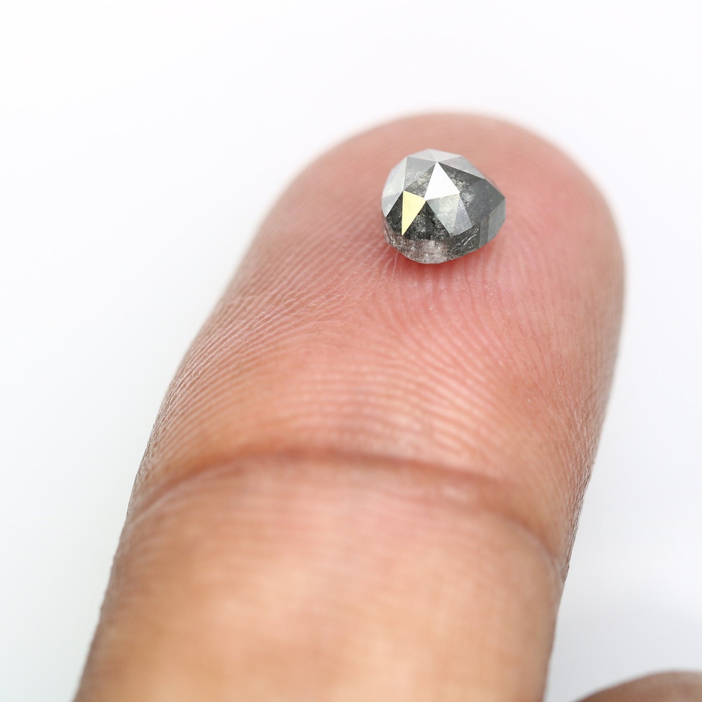 0.90 CT Heart Shape Salt And Pepper Natural Diamond For Wedding Ring | Engagement Ring | Gift For Girl Friend | Gift For WifeFor Gold Ring