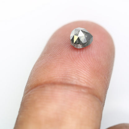 0.90 CT Heart Shape Salt And Pepper Natural Diamond For Wedding Ring | Engagement Ring | Gift For Girl Friend | Gift For WifeFor Gold Ring