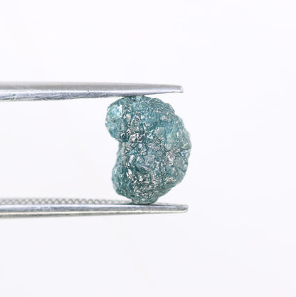 3.08 CT blue raw rough diamond natural uncut diamond loose diamonds for her antique wedding ring gifts for mom salt and pepper