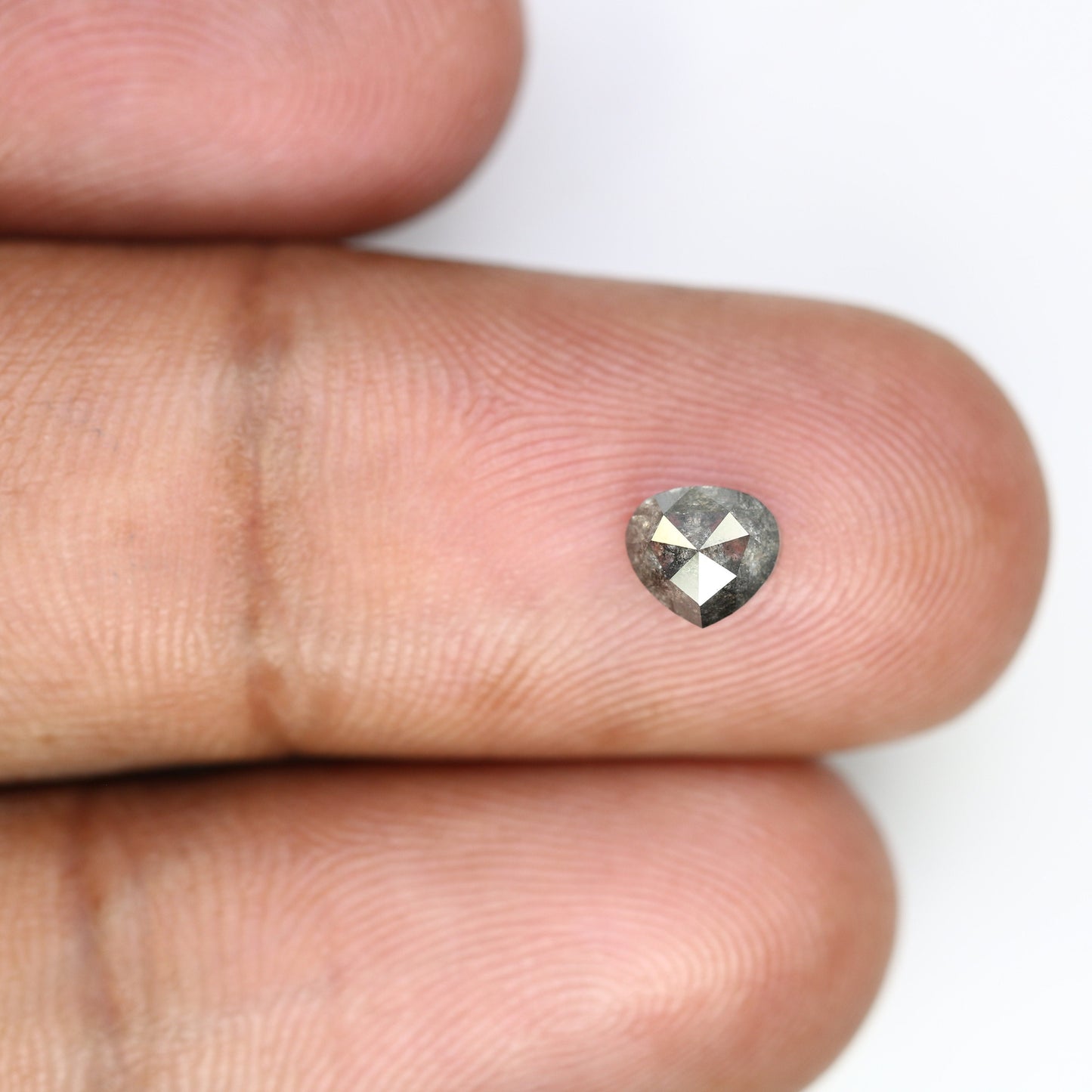0.90 CT Heart Shape Salt And Pepper Natural Diamond For Wedding Ring | Engagement Ring | Gift For Girl Friend | Gift For WifeFor Gold Ring