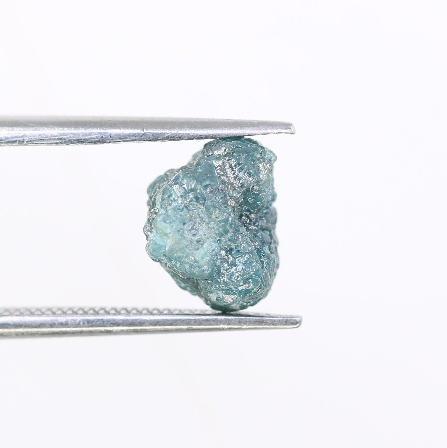 3.08 CT blue raw rough diamond natural uncut diamond loose diamonds for her antique wedding ring gifts for mom salt and pepper