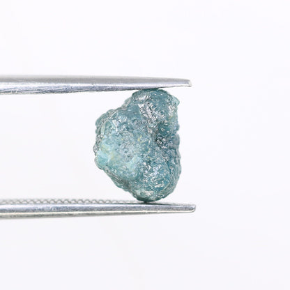 3.08 CT blue raw rough diamond natural uncut diamond loose diamonds for her antique wedding ring gifts for mom salt and pepper