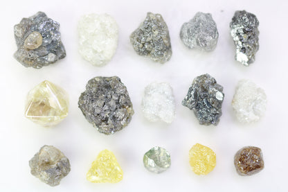 Natural Raw Diamond Gemstones | Rough Diamond Lot for Jewelry Making | Loose Rough Diamonds for Gold Rings