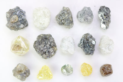 Natural Raw Diamond Gemstones | Rough Diamond Lot for Jewelry Making | Loose Rough Diamonds for Gold Rings