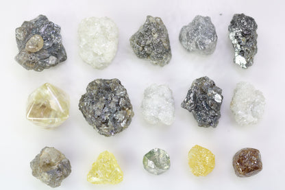 Natural Raw Diamond Gemstones | Rough Diamond Lot for Jewelry Making | Loose Rough Diamonds for Gold Rings