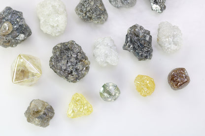 Natural Raw Diamond Gemstones | Rough Diamond Lot for Jewelry Making | Loose Rough Diamonds for Gold Rings
