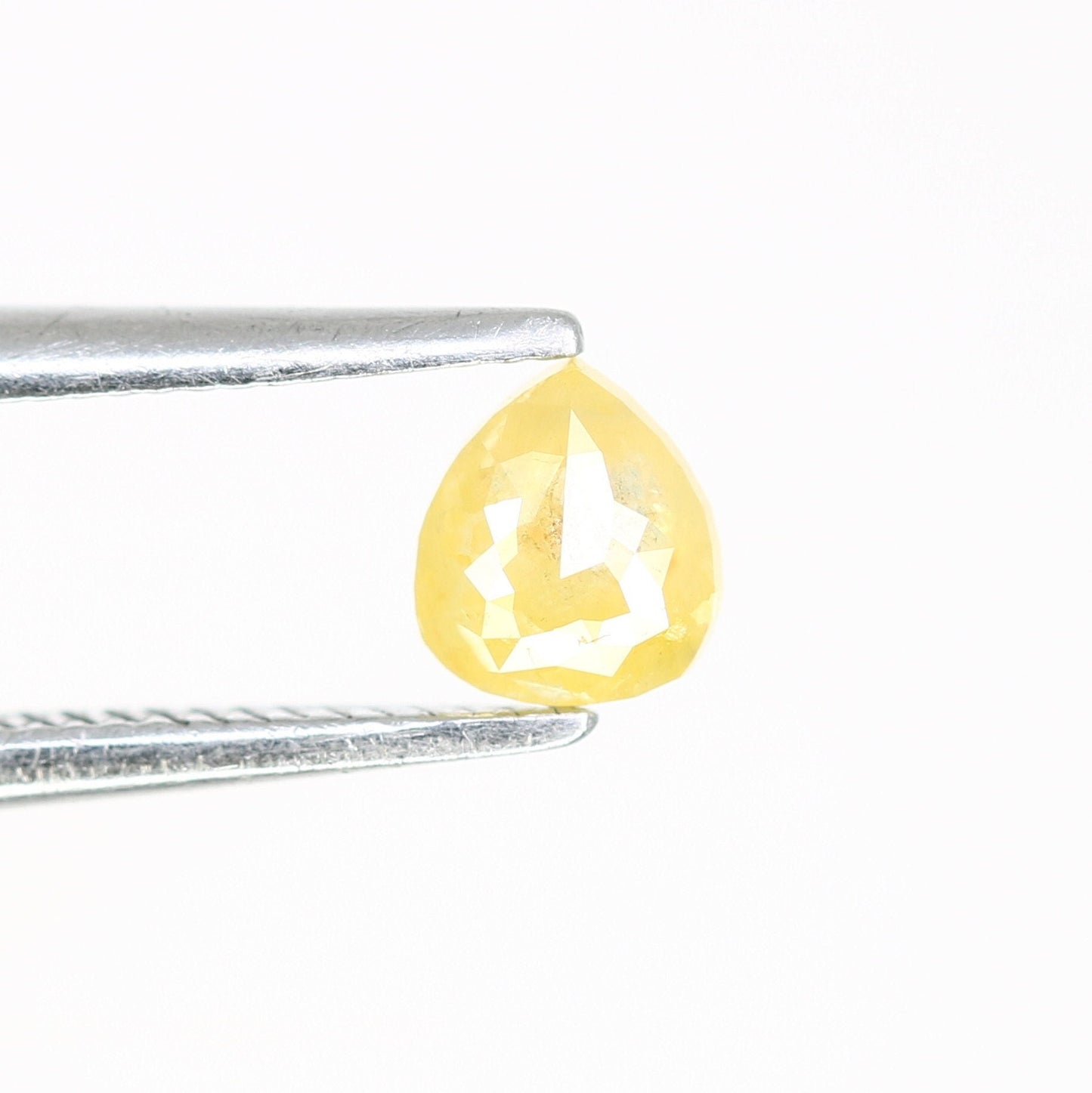 0.26 CT Natural Loose Pear Shape Diamond Yellow Color Pear Cut Diamond Pear Cut Rose Cut Diamond For Gift for Women, Diamond Pendent, Ring