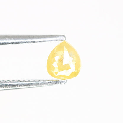 0.26 CT Natural Loose Pear Shape Diamond Yellow Color Pear Cut Diamond Pear Cut Rose Cut Diamond For Gift for Women, Diamond Pendent, Ring
