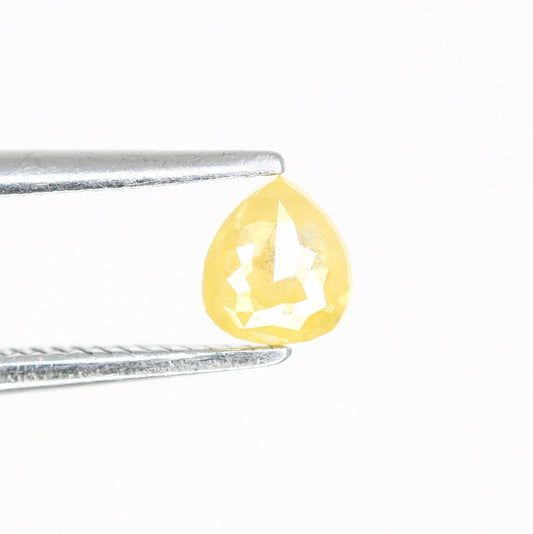 0.26 CT Natural Loose Pear Shape Diamond Yellow Color Pear Cut Diamond Pear Cut Rose Cut Diamond For Gift for Women, Diamond Pendent, Ring