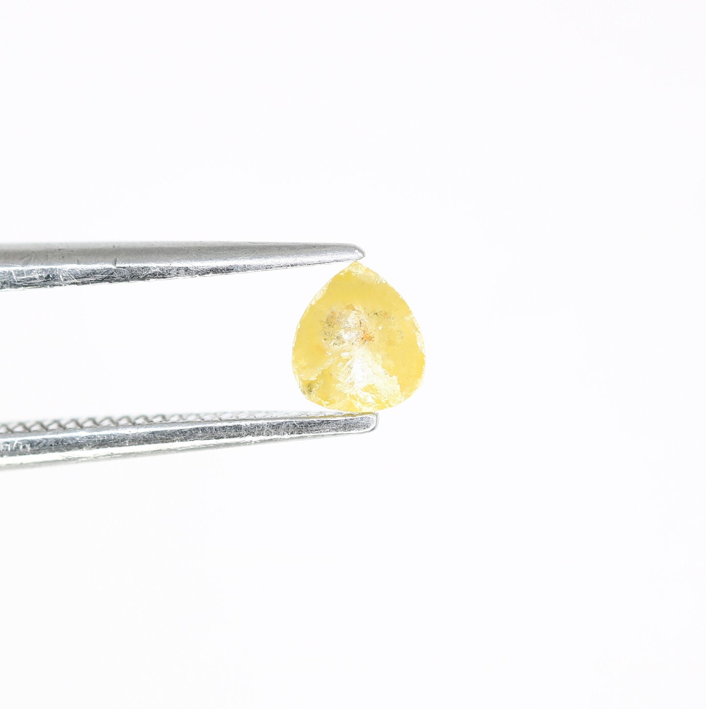 0.26 CT Natural Loose Pear Shape Diamond Yellow Color Pear Cut Diamond Pear Cut Rose Cut Diamond For Gift for Women, Diamond Pendent, Ring