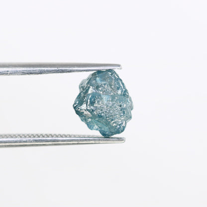 3.09 CT blue raw rough diamond natural uncut diamond loose diamonds for her antique wedding ring gifts for mom salt and pepper
