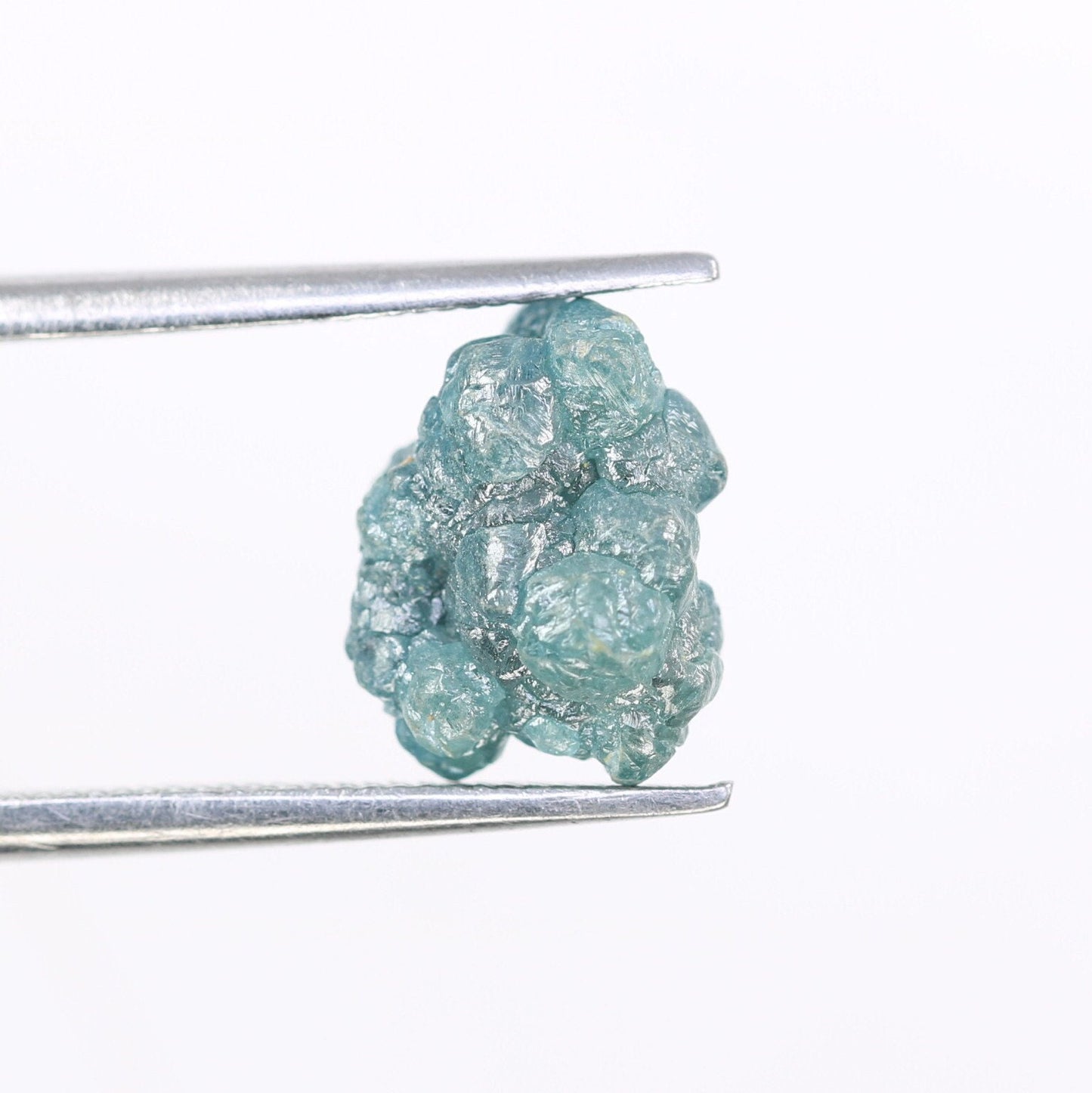 3.18 CT blue raw rough diamond natural uncut diamond loose diamonds for her antique wedding ring gifts for mom salt and pepper