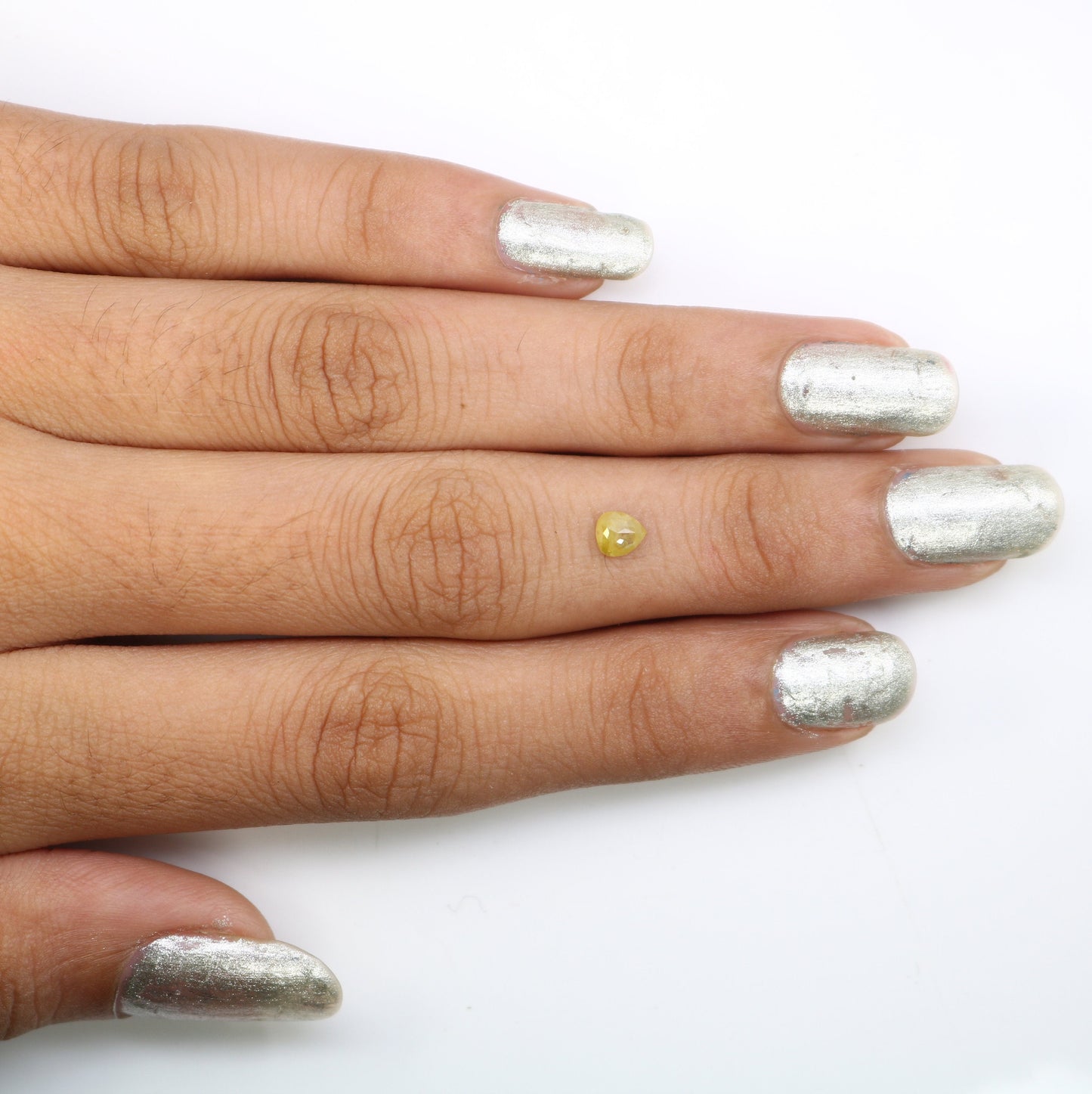 0.26 CT Natural Loose Pear Shape Diamond Yellow Color Pear Cut Diamond Pear Cut Rose Cut Diamond For Gift for Women, Diamond Pendent, Ring